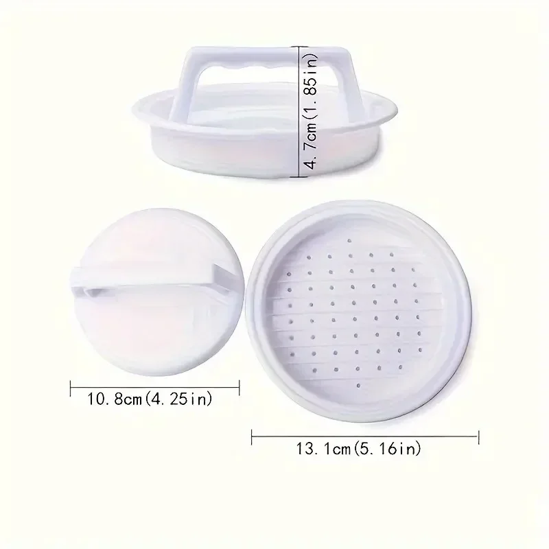 Hamburger Press Stuffed Burger Maker Non-Stick BBQ Party Kitchen Tool Adjustable Thickness  Stuffed  Patties Mold  Easy  Clean