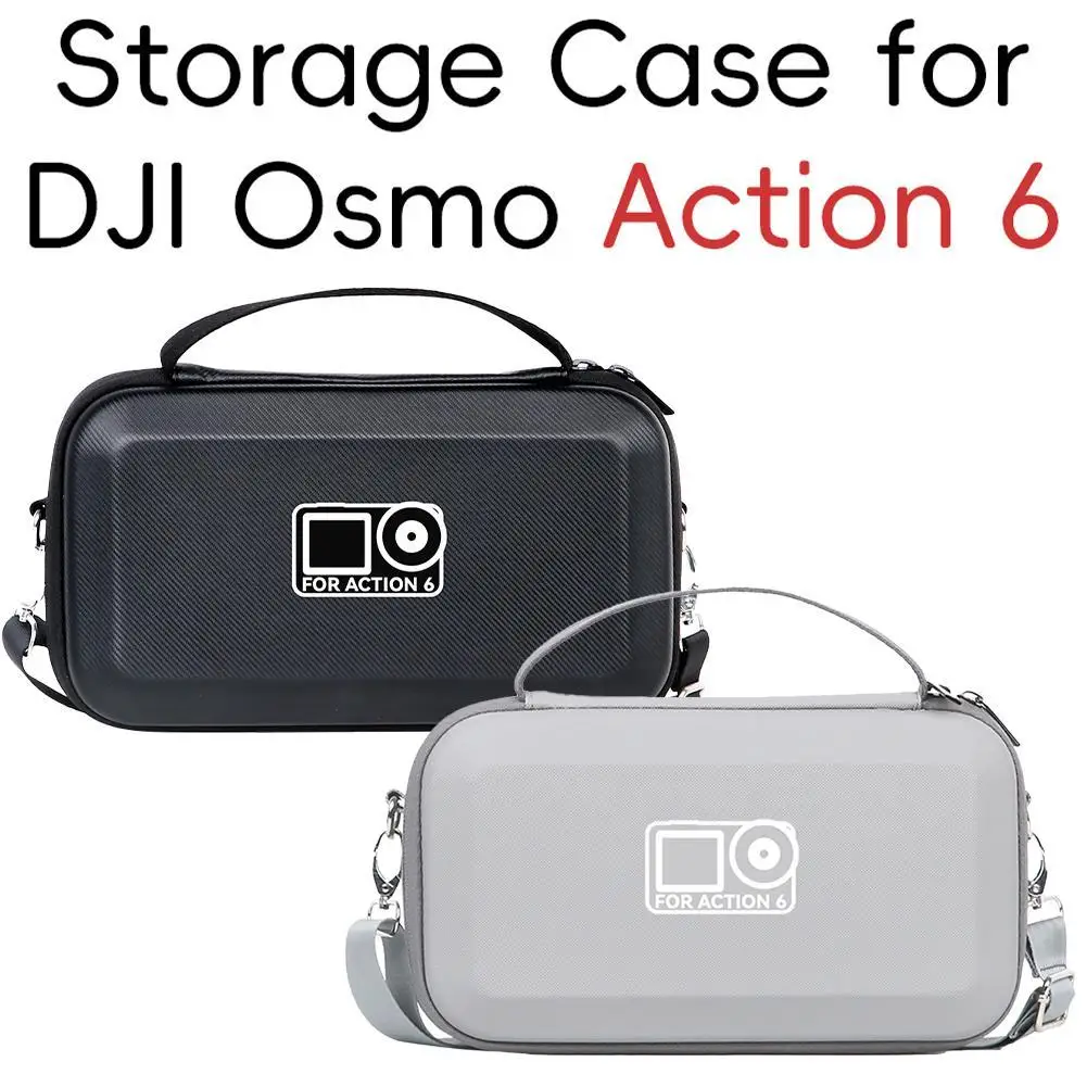  for dji Action6 Camera Shooting Storage Bag PU Anti Scratch And Waterproof Built In Isolation And Shockproof Camera Storage Bag