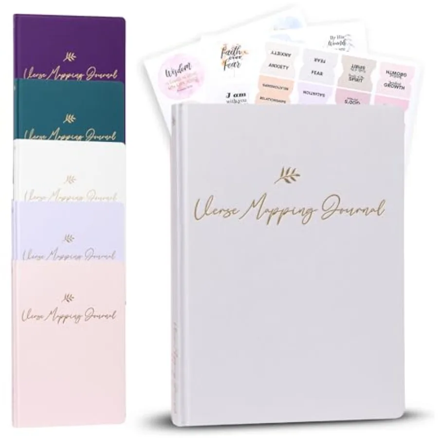 

Linen Bible Verse Mapping Journal - Premium Bible Study Journaling Kit