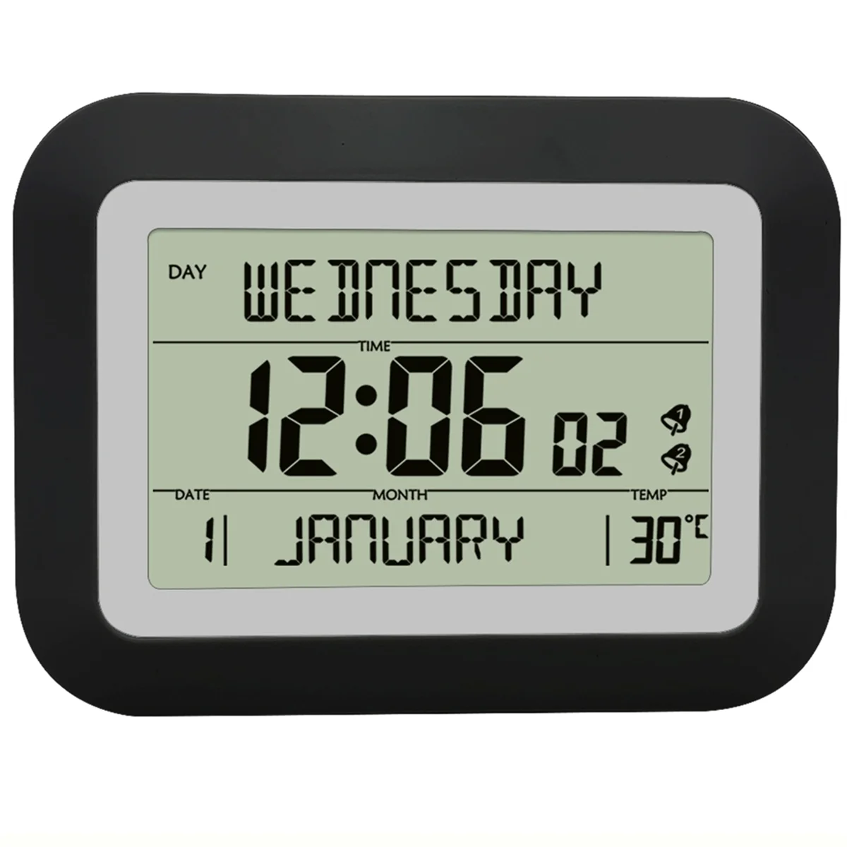 

A71P электронный светодиодный будильник ЖК-цифровой будильник большой экран дисплей даты температуры и влажности настольные часы цифровые A