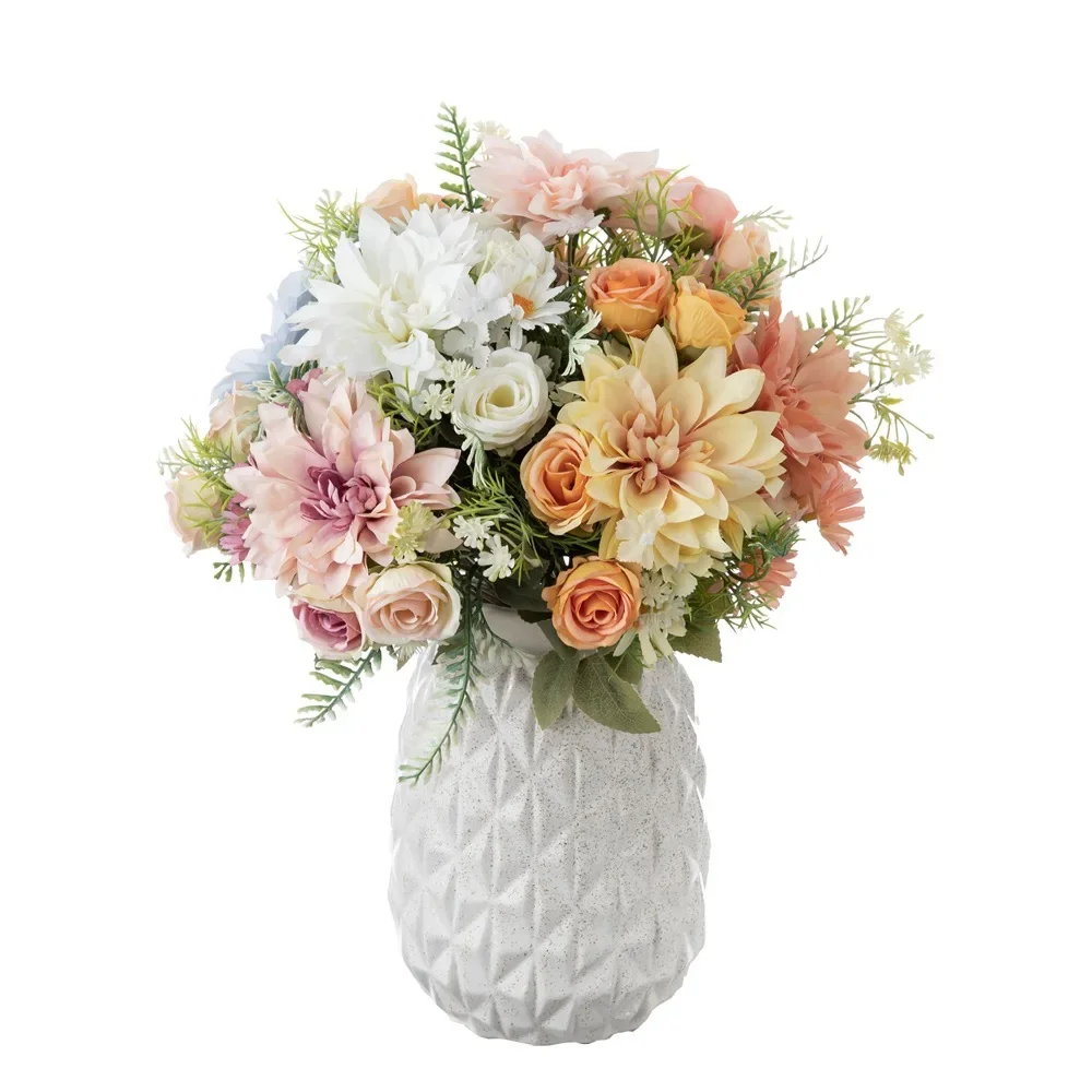 

Dali bouquet simulation flower home decoration wedding bouquet rose wall fake flower INSMW66793 champagne, pink purple blue