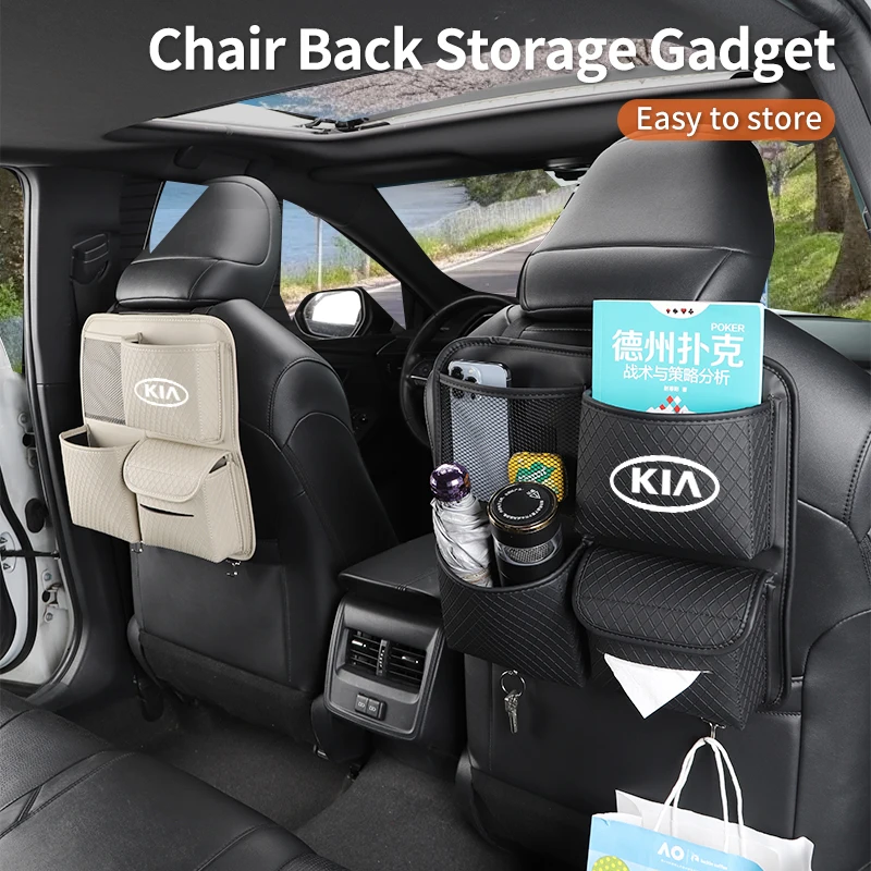 

Car Trunk Organizer Seatback Bag Tissue Holder Tools Stowing Pocket For KIA K5 Rio Optima Sportage Ceed Soul Picanto Stonic