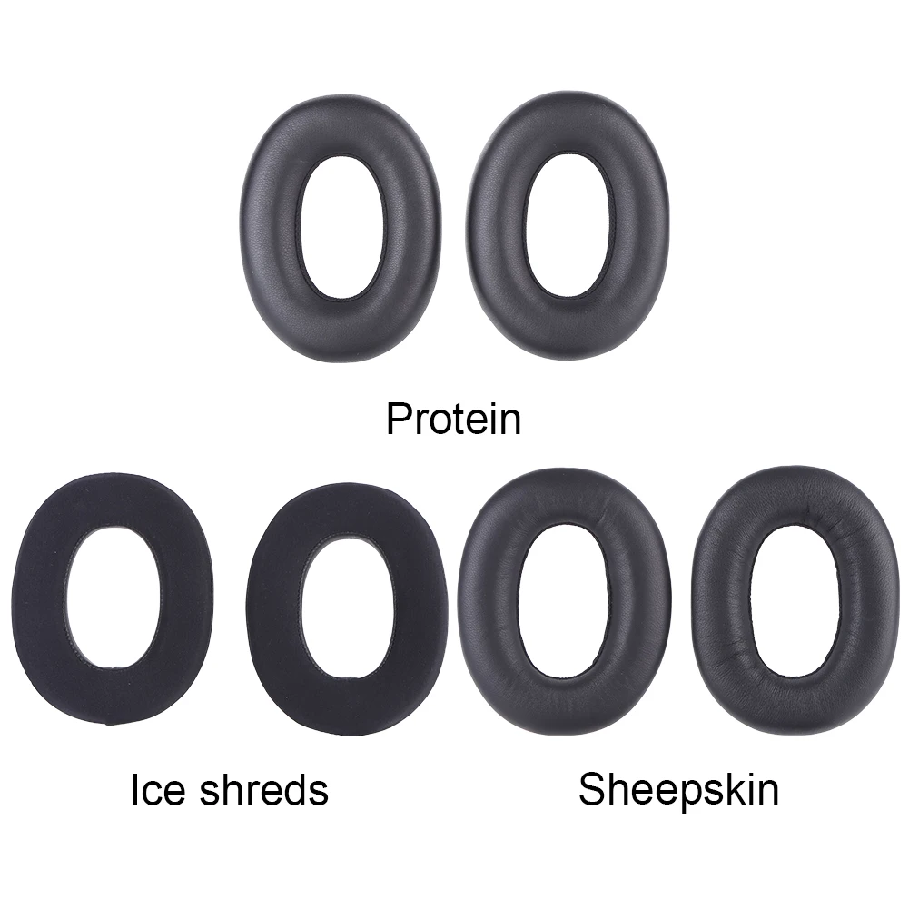 1 пара сменных амбушюр из протеиновой кожи/ледяного шелка/овчины для наушников Bowers и Wilkins Px7 Over Ear BT