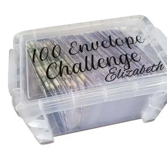 即購入OK★ボックス付き★100days savings challenge 100days saving challenge スクエア 即購入OK 5k in 100 Days
