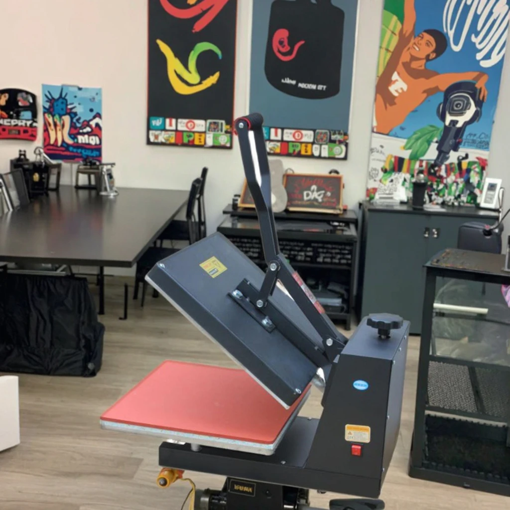 New 38*38 Automatic T-Shirt Garment Heat Press Machine Electric Flatbed Printer with 110/220V 1 Year Warranty Easy to Operate