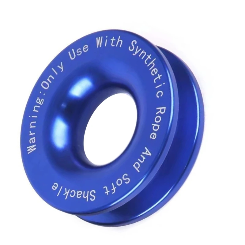Aluminum Alloy Car Recovery Rings Replacement Winch Snatch Towing Rings Winch Rope Hauls Snatch Soft Shackles Car Accessory