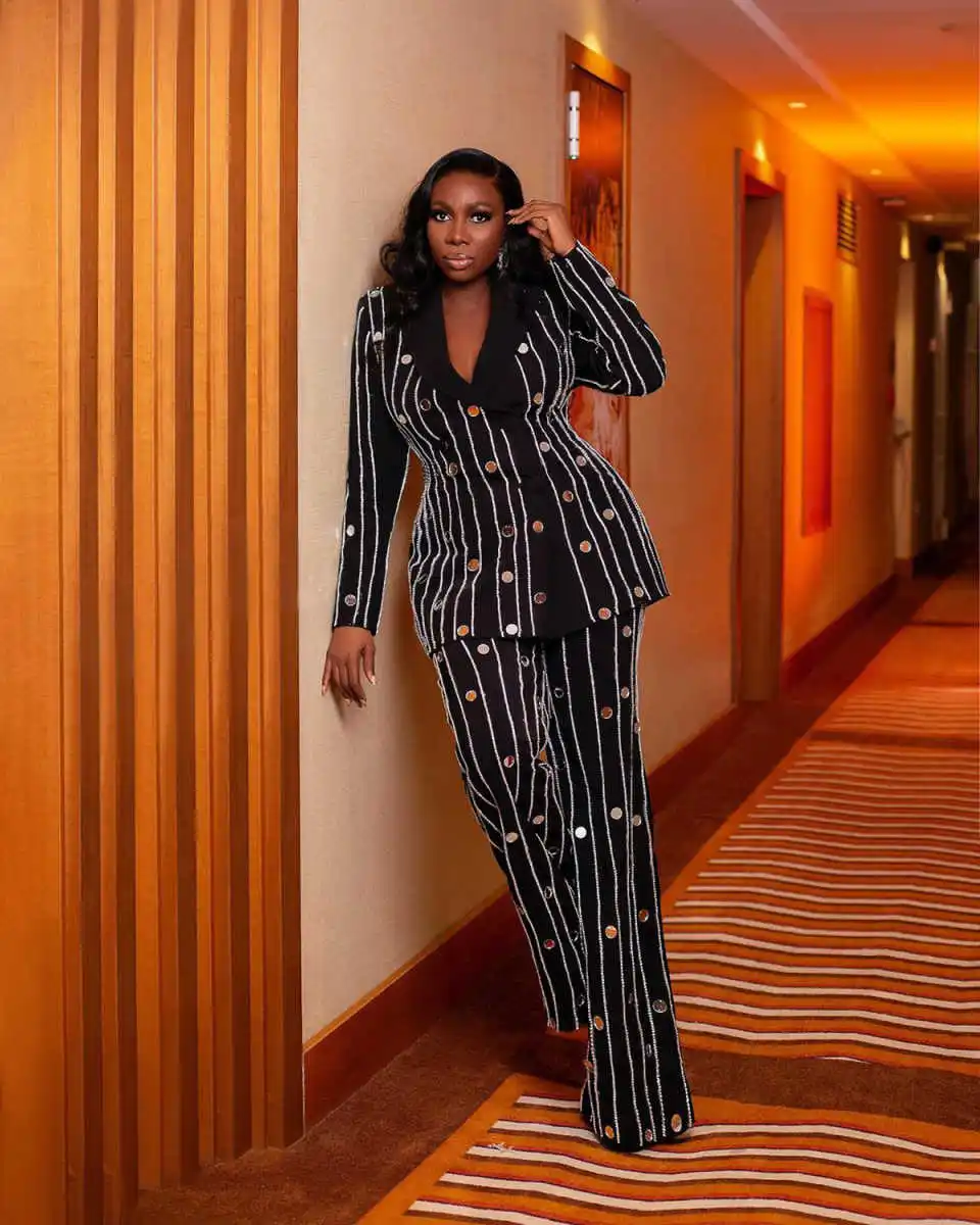 Plus Size Dressy Pants Suits For Evening Wear Sequined Women Pants Suits  Customized Plus Size Lady Prom Evening Guest Formal Party Wear Custom Made  Jacket Pieces AliExpress 320