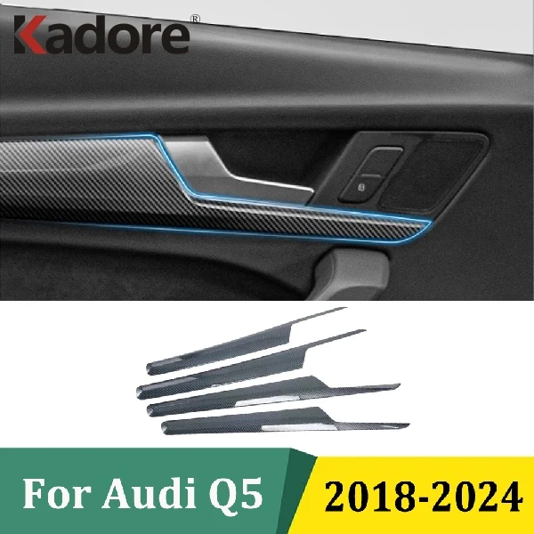 

Для Audi Q5 2018-2020 2021 2022 2023 2024 литье внутренней боковой двери, декоративная полоса, накладка, автомобильная наклейка, аксессуары для интерьера