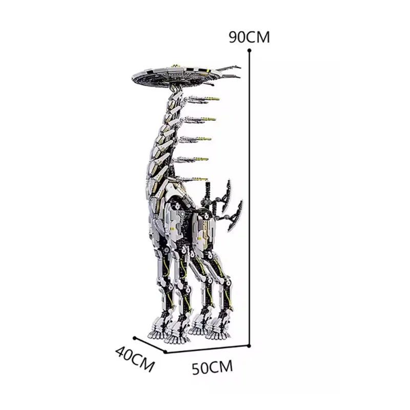 7401 부품 맞춤 제작 MOC 호라이즌 제로 던드 톨넥 빌딩 블록 모델 대형 버전 기린 빌딩 블록 생일 선물
