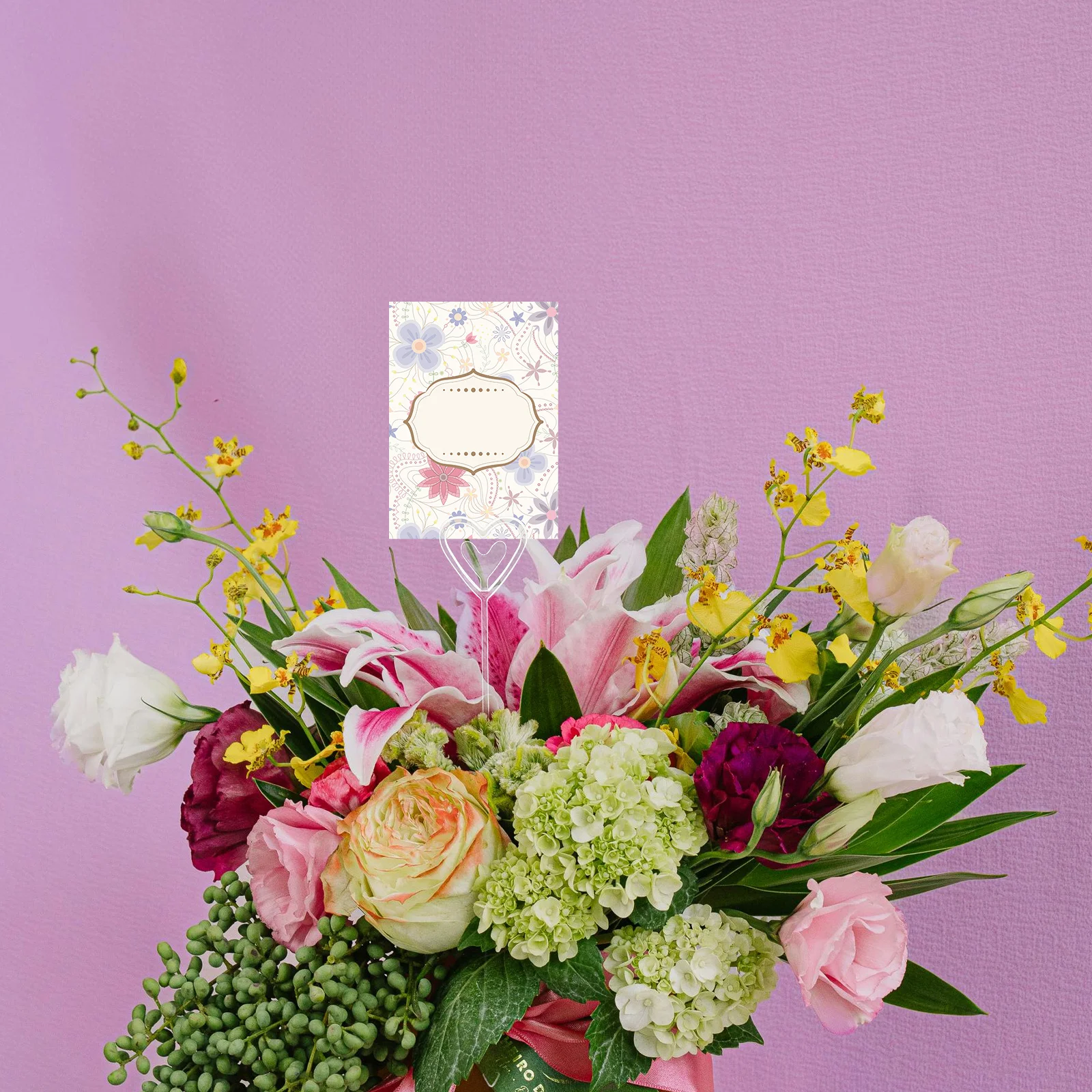 

160Pcs Plastic Floral Pick Card Holder Heart Shape for Flower Bouquets Wedding Centerpieces Party Decoration Accessories