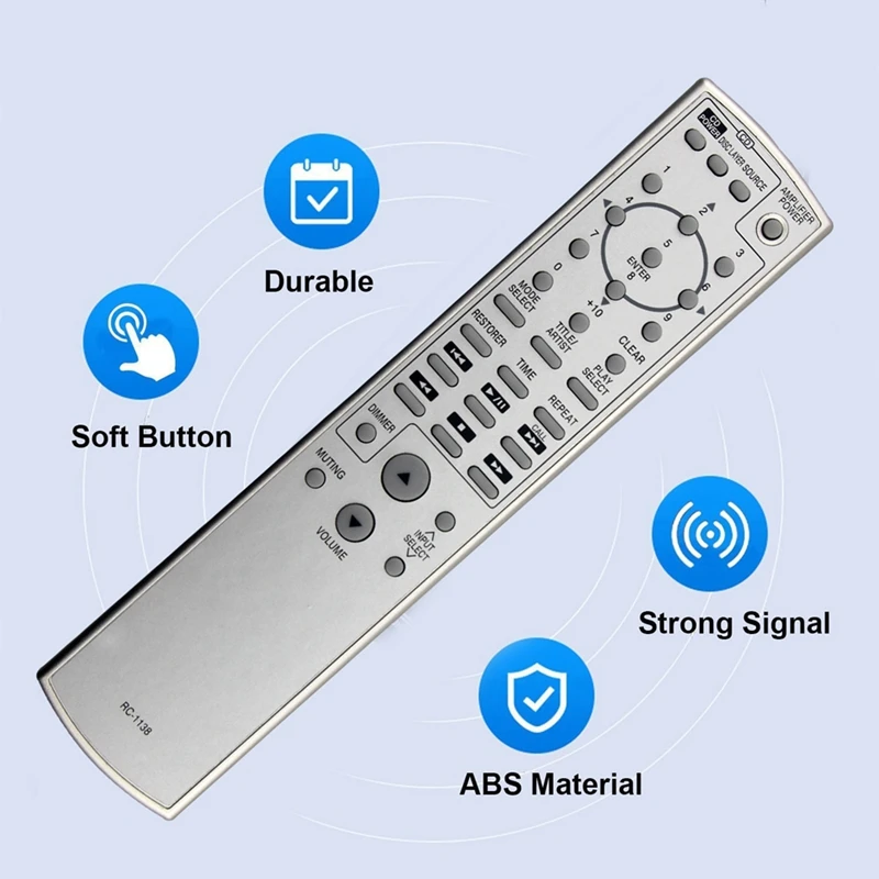 Replace RC-1138 Remote Control For Denon AV Receiver Power Amplifier Controller