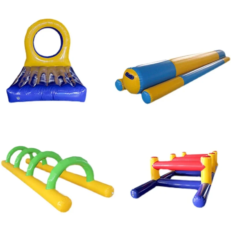 Fun Sports Games Props Inflatable Obstacle Four Piece Set Hurdle Game Team Building Activity Competition