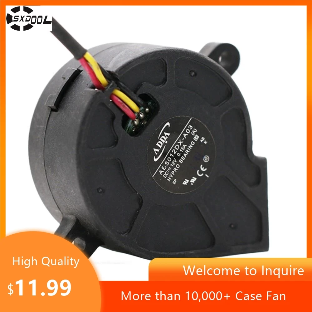 Projector Fan for ADDA AB5012DX-A03 50mm Turbo Blower Fan for Projectors