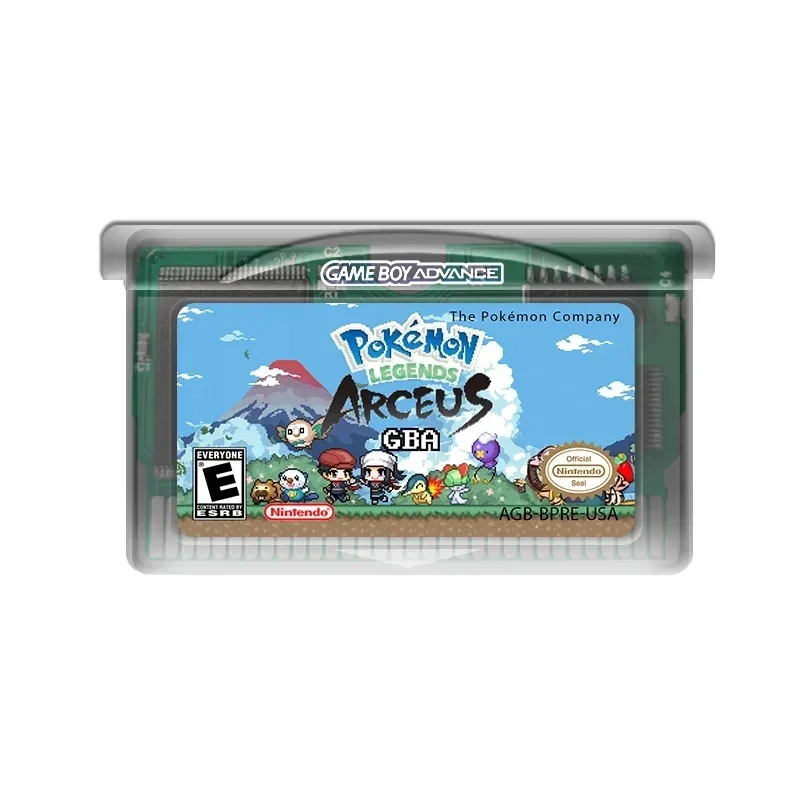 gba-ポケモンノスタルジアゲームカードイーブイエメラルドストーンドラゴンダブルズファイアレッドレジェンド箱なし英語バージョンギフトおもちゃ