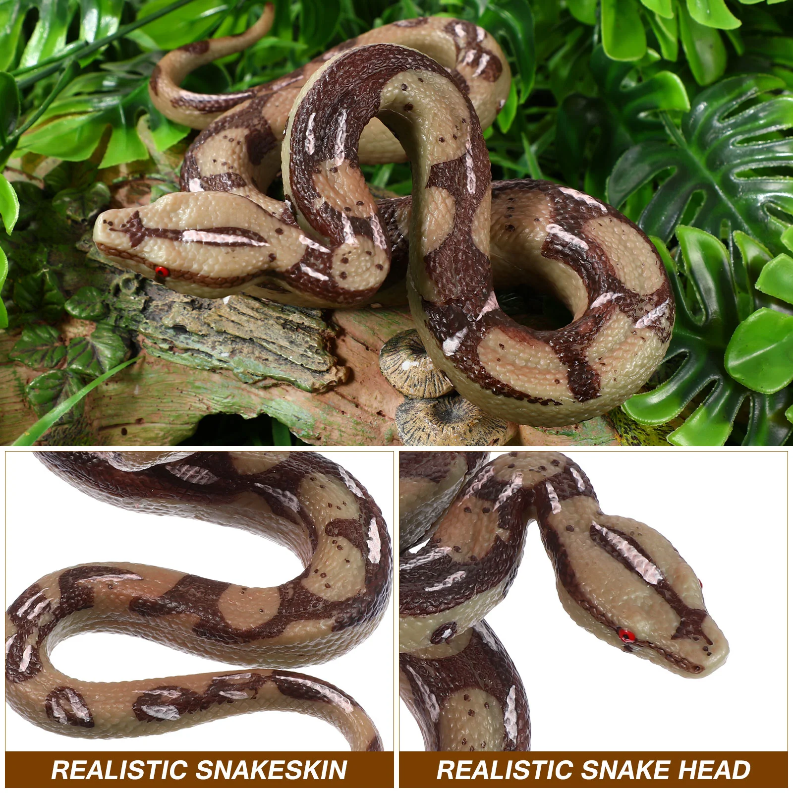 Scary Toys Realistic Snake Look Real Snake Rubber Snakes Realistic Fake Snakes High Simulation Snake