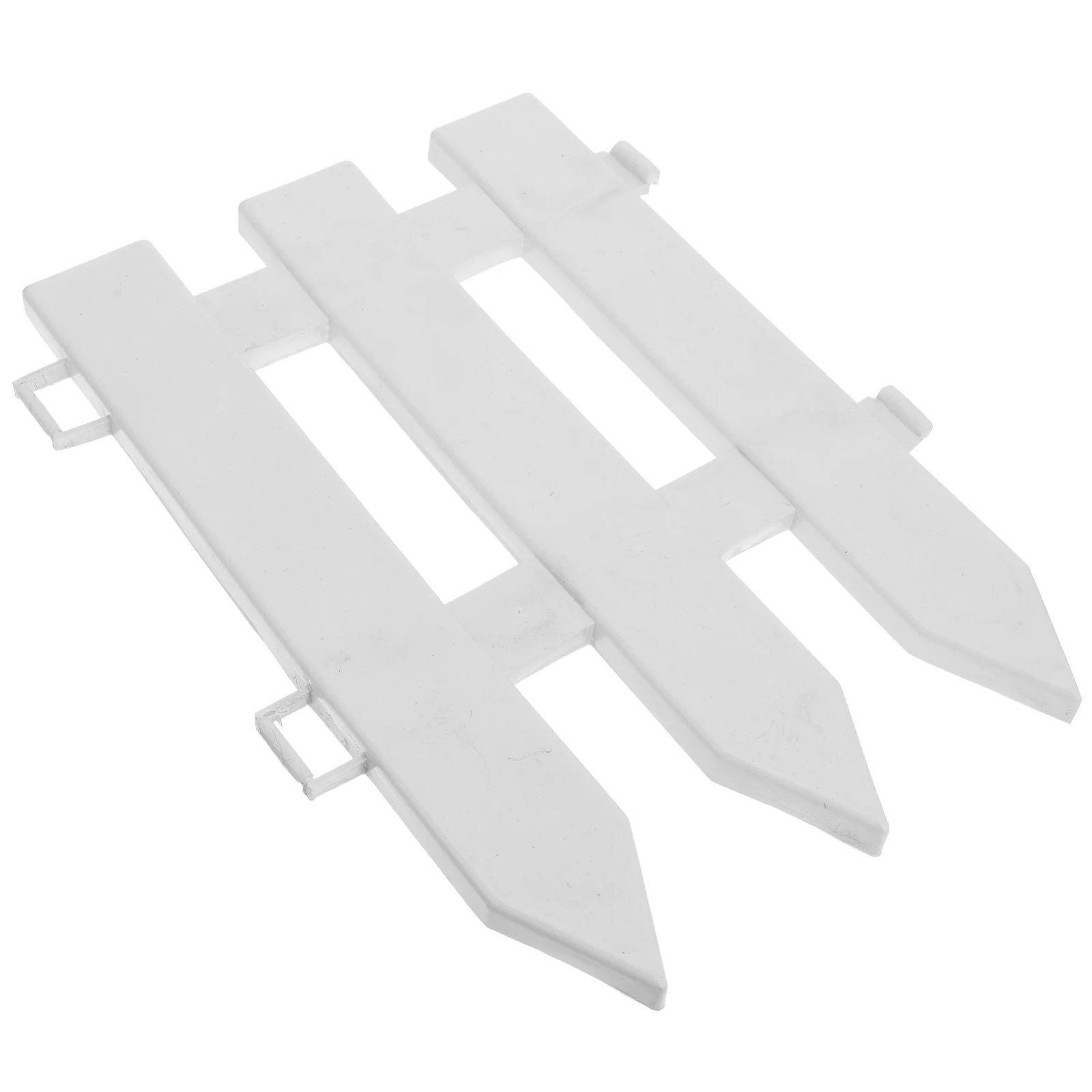 

Christmas Tree 1 White Picket Plastic Outdoor Garden Corner Picket Fence Decoration Holiday DIY Decor Festive Prop