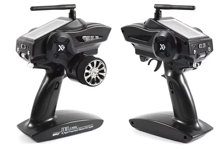 

Передатчик WFLY X4 с высокоскоростным приемником 2,4G WFR04H, четырехканальный для радиоуправляемого автомобиля, радиоуправляемой лодки