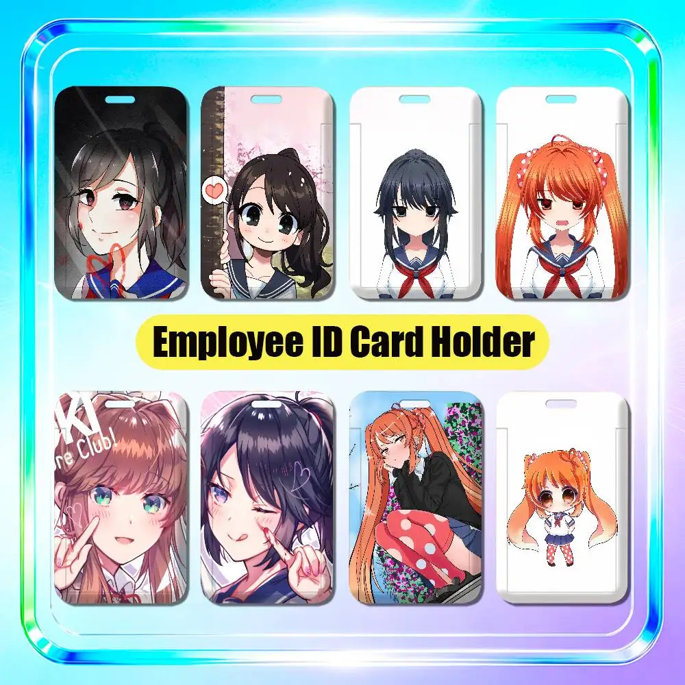 For Yandere Simulator Osana Ayano Employee ID Card Holder Badge Office Student Bank Work Credit Decoration Case