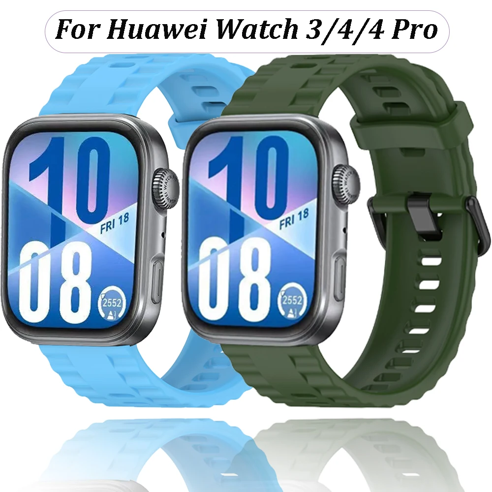 Weiches Silikonarmband für Huawei Watch Fit 4/3 Offizielles 1:1 Band Atmungsaktives Ersatzarmband für Huawei Watch Fit 4 Pro Correa