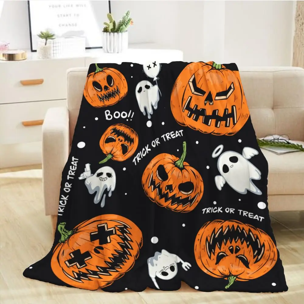 

Halloween Throw Blanket Tiwn Halloween Decorations For Home Throw Blankets Pumpkin Spooky Fuzzy Plush Blankets For Couch Bed