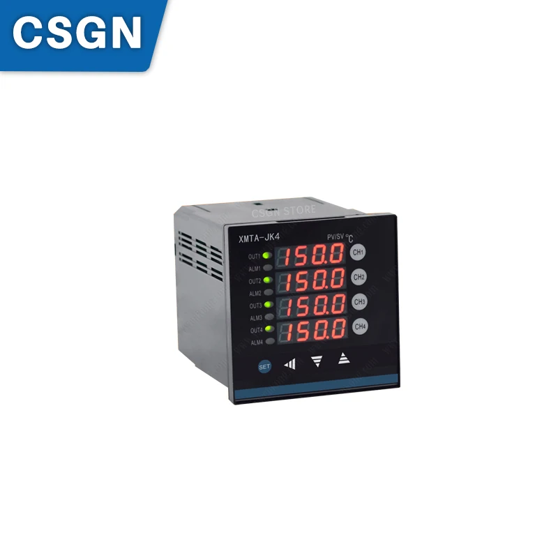 XMTA-JK4/408/418G 4 Channel Pid Temperature Controller 220V 96MM SSR Relay Output Pid Controller