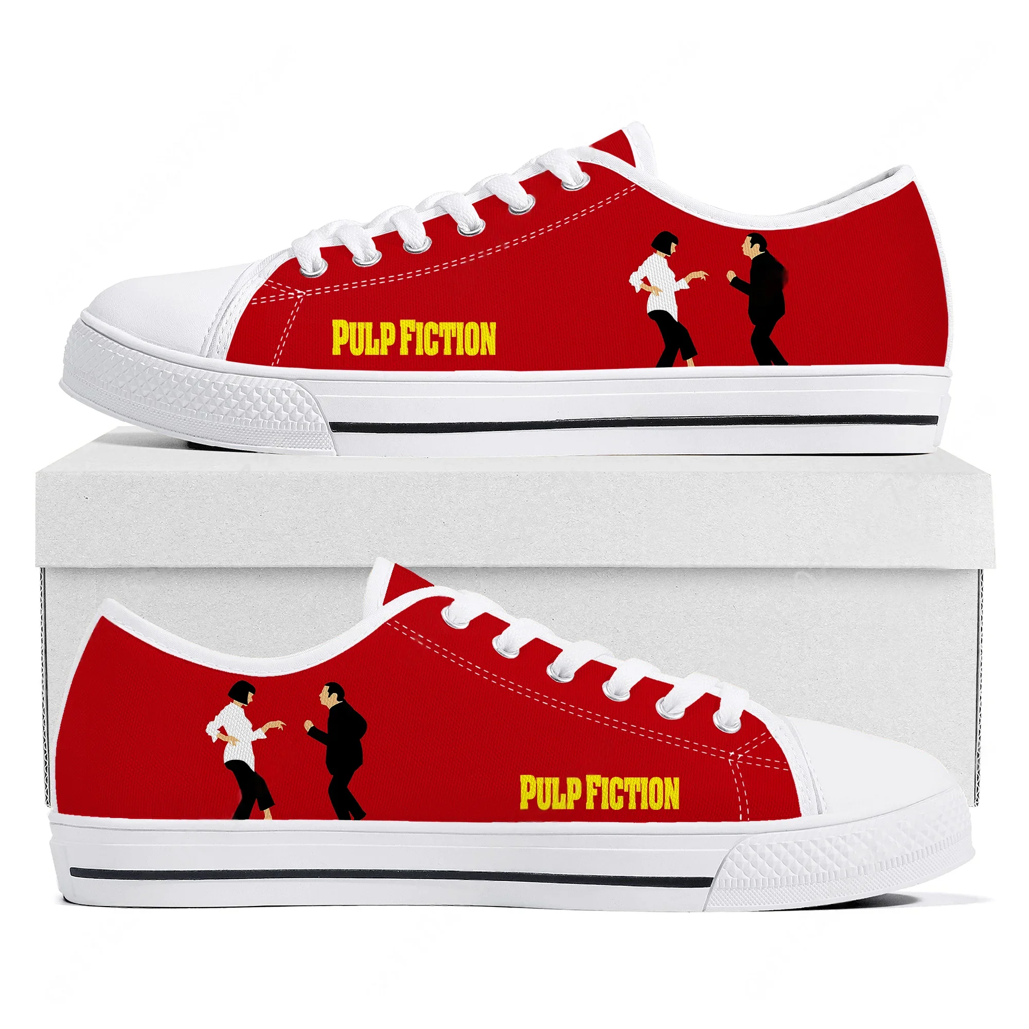 

Pulp Fiction Low Top High Quality Sneakers Mens Womens Teenager Canvas Sneaker Casual Shoes Fashion Patterns Customized Shoes