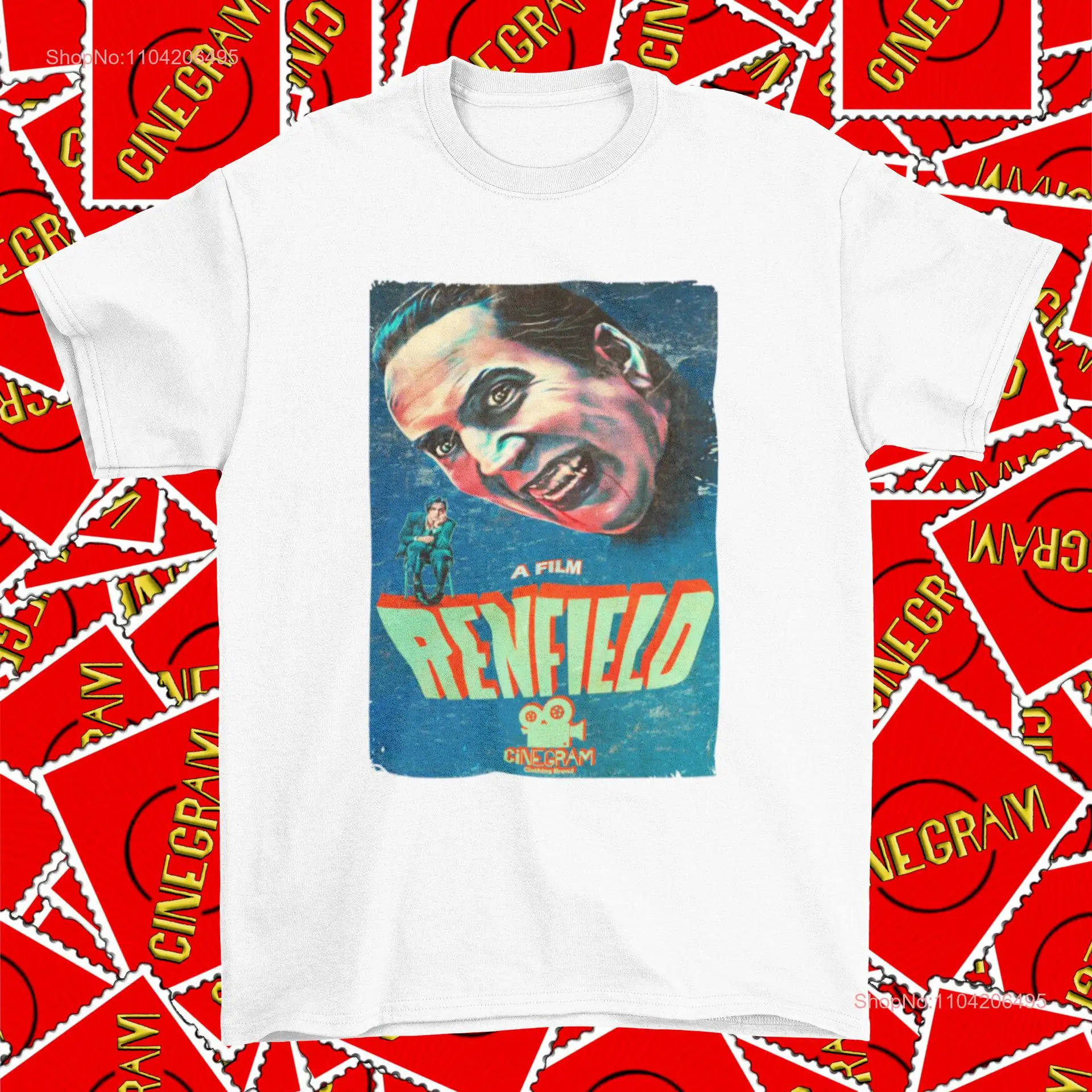 Renfield NEW Horror Movie T Shirt Retro for Him Her Nicolas Cage Fan Art shirts long or short sleeves