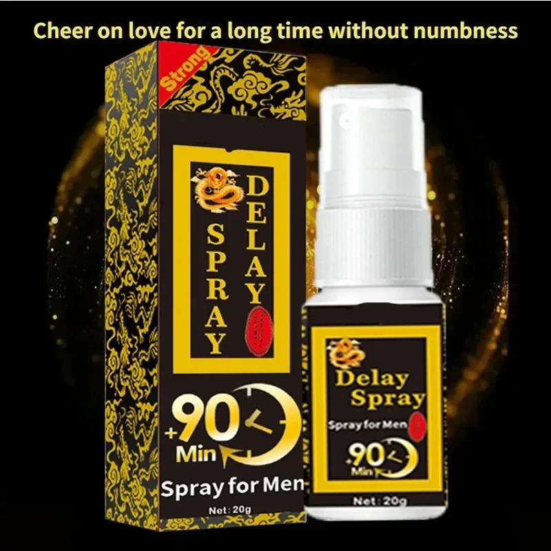 Delay Spray Sex untuk pria 20ml penggunaan eksternal Anti ejakulasi dini tahan lama 60 menit pembesar Penis mainan seks untuk pria