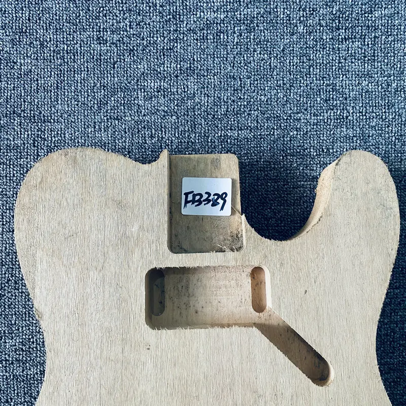 FB389 String Through Body TL Guitar Natural Solid Basswood for Tele Electric Guitar Body DIY Replace No Paints Custom Order