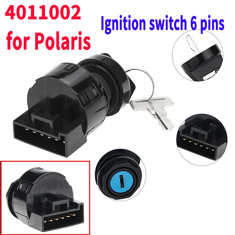 ポラリスレンジャー用イグニッションスイッチ,電気ドアロック,4011002, 2ギア,スタートギア,4012164, 4012165,ポラリスレンジャー用500, 700, 900, 6ピン