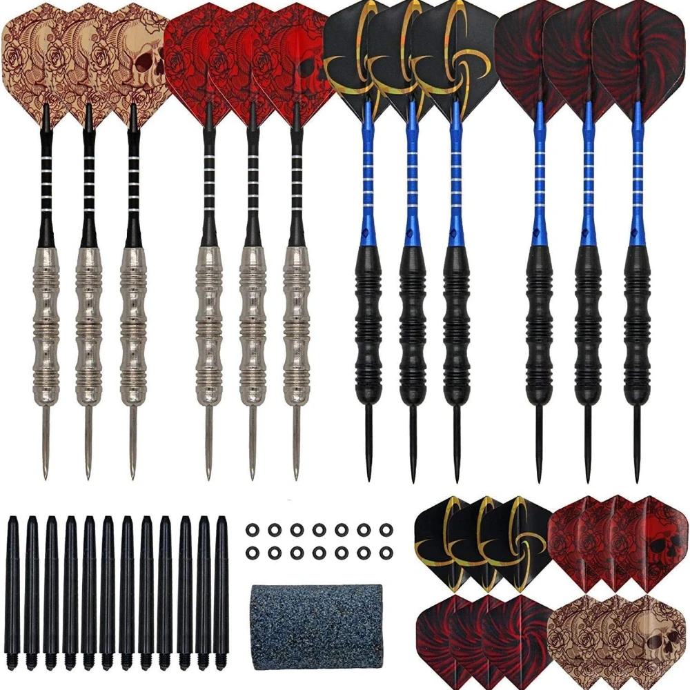 

TRALOW Professional Soft/Steel Tip Darts Set -Gift Box Edition,Various Patterns Dart, for Dartboar Use Present Birthday gift