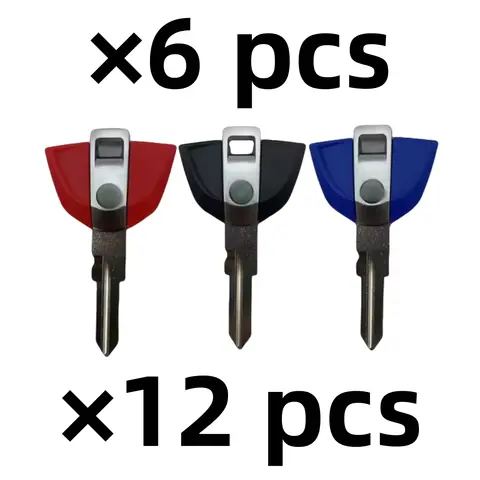 BMW 310R G310GS G310R 용 6pc 12pc 도매 빈 키 오토바이 교체 미 컷 키는 도난 방지 칩을 배치 할 수 있습니다