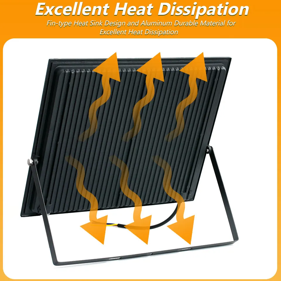 LED Floodlight Spotlight AC220V 10-300W 120° IP66 Waterproof Suitable For Courtyards Garages And Gardens Energy-saving Light