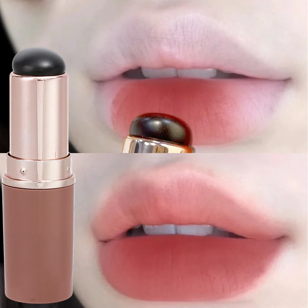 Soft Silicone Lip Brush with Dust Proof Cover Round Head Lipstick Applicator Multi-use Concealer Lip Smudge Brush Cosmetics Tool