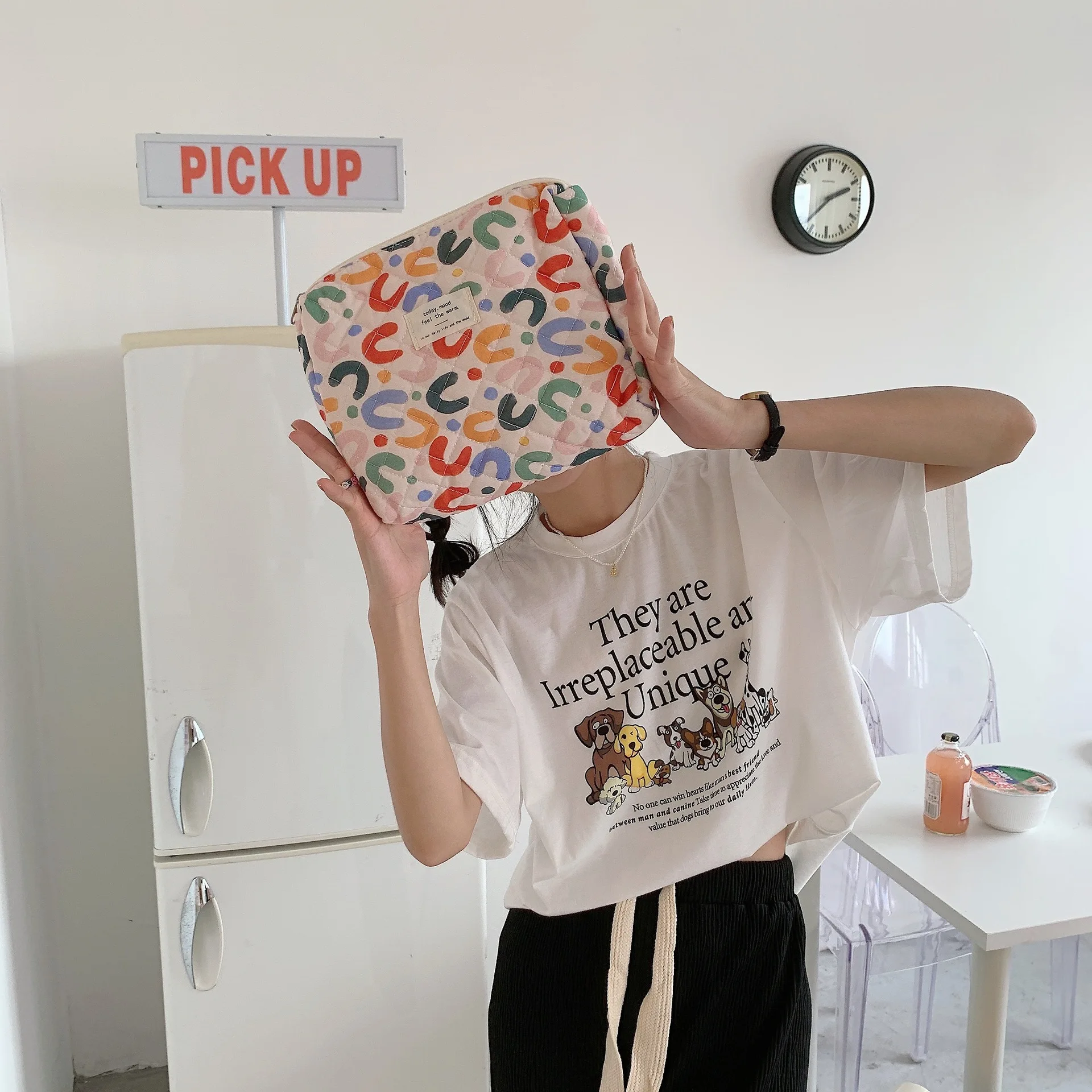 Colorful UU Large Capacity Multi Functional Makeup Bag Lipstick Makeup Brush Makeup Storage Makeup Bag Vacation Commuter Travel