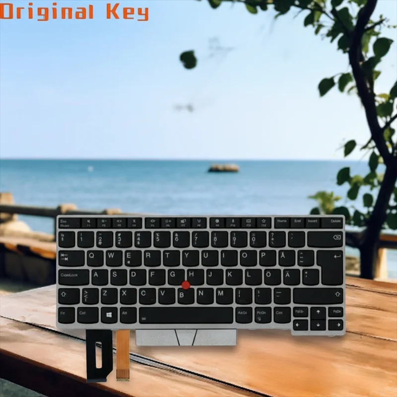 

Серебряная клавиатура с подсветкой для Lenovo Thinkpad L480 L490 L380 L390 Yoga E480 E485 E490 T480S T490 T495 P43S 01YN352 01YN351 01YN355