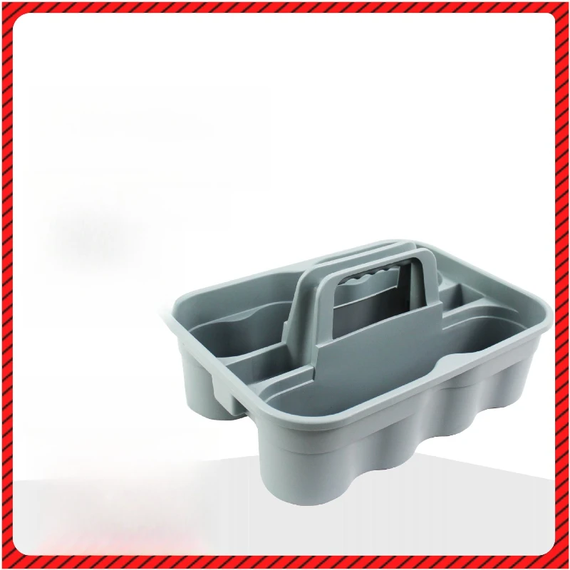 

Portable cleaning basket Tool basket Plastic rectangular storage frame Hotel room cleaning Small toolbox Sundries basket
