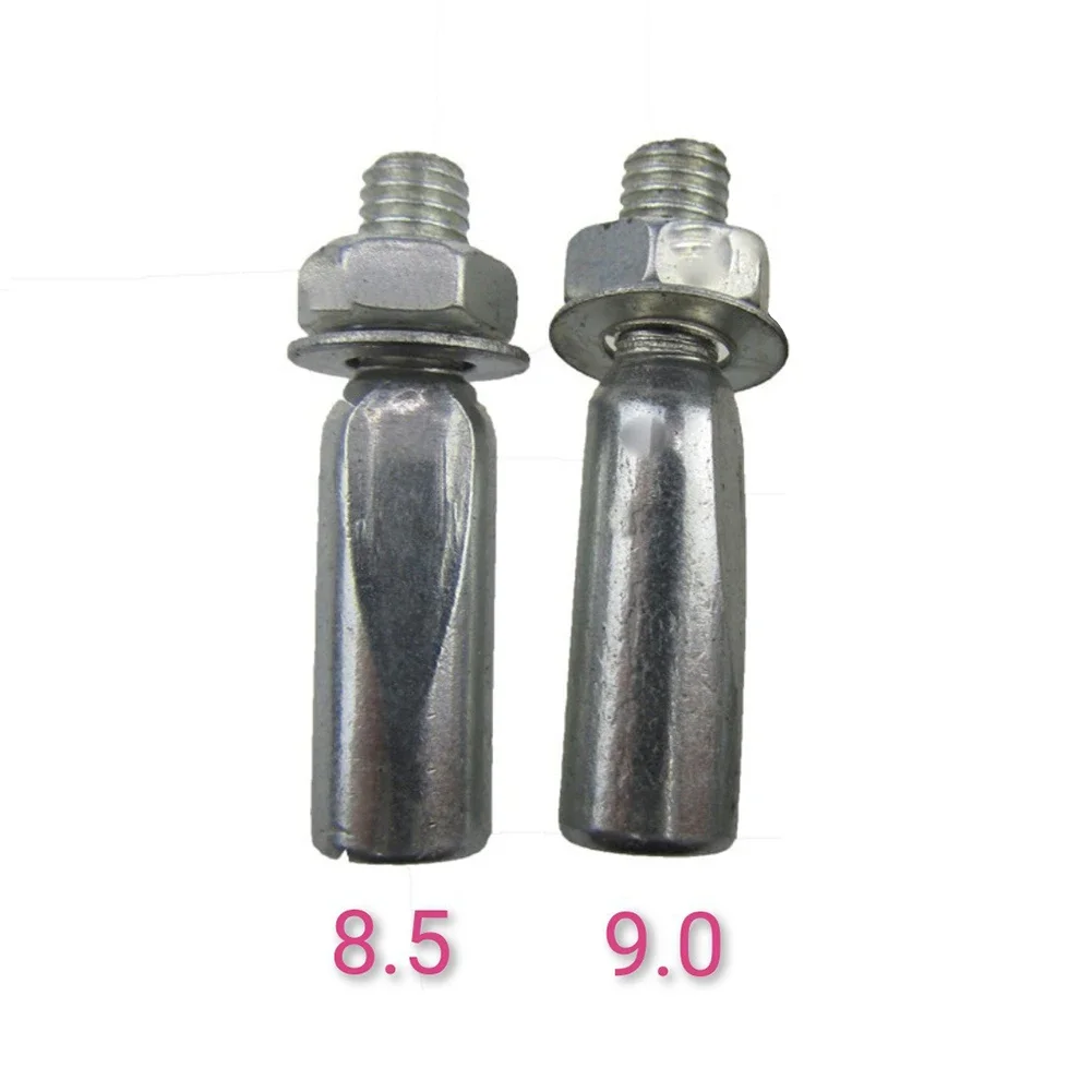 

2pcs Bicycle Pins With Nuts Washers Steel Crank Wedge 8.5/9.0mm Fixed Chainring Pin For Bottom Bracket Bicycle Fixed Chainring