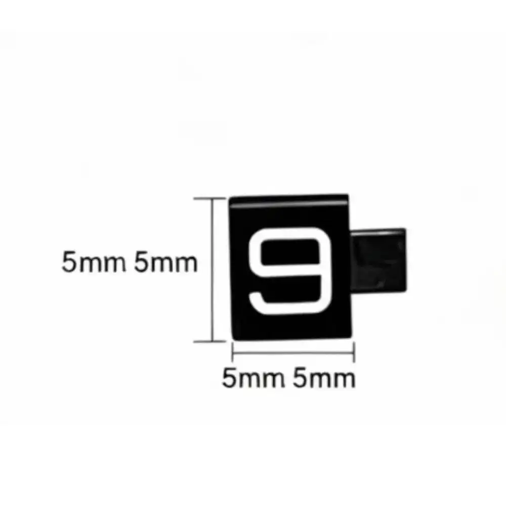 16pcs/lot Triangular Price Tags for Jewelry Watch, Mini Combination Number Digit Display Label Retail Price Sign