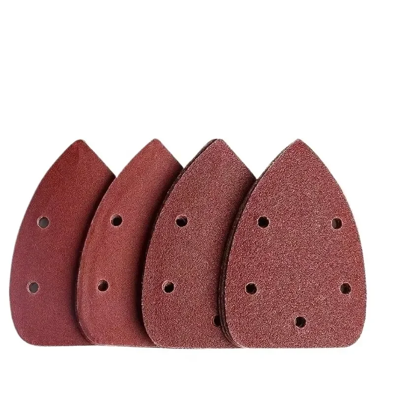 10 Grinding Tools for Polishing Sand Particles, Self-adhesive Sandpaper, Triangular Sanding Machine, Ring Sandpaper, Disc