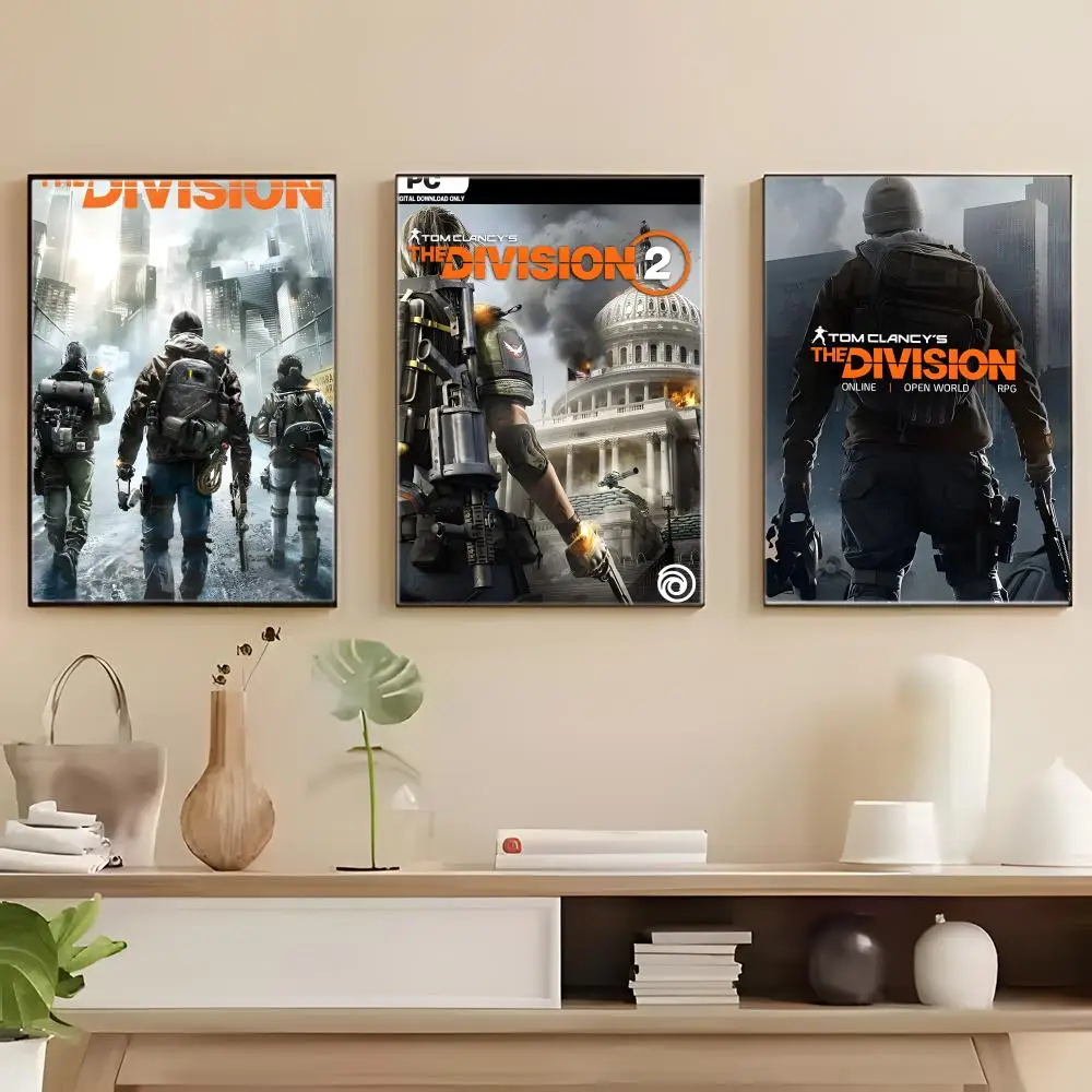 Tactical Game T-Tom Clancys The Division Poster  Iconic Poster Wall Art Print Poster Decorative Mural Home Decor Gift Unframed view 3