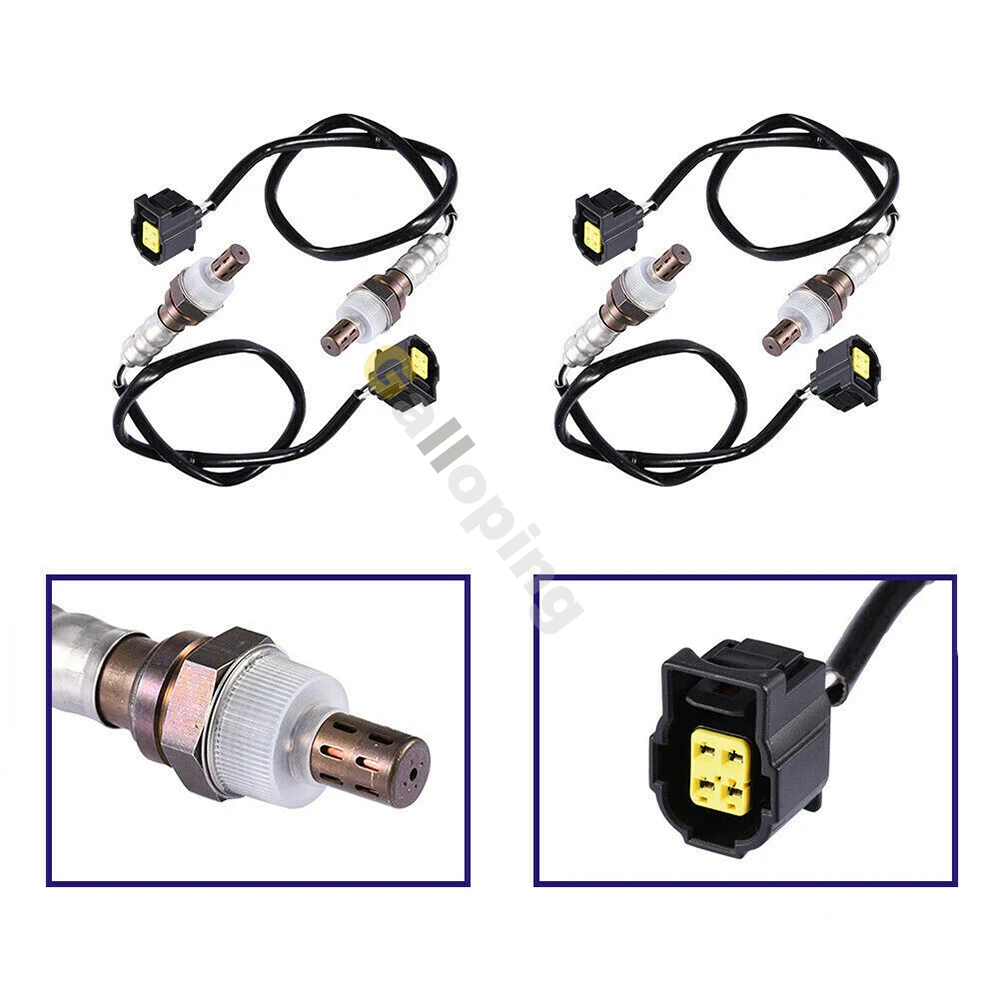 4PCS O2 Oxygen Sensor For 2006 Dodge Durango Jeep Commander 2005 2006 Ram 1500 Grand Cherokee 3.7L 5.7L 4 Wires Lambda