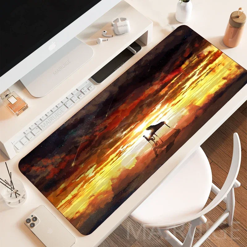 Tapis de souris Anime grand clavier de joueur tapis tapis tapis ciel étoilé accessoires de jeu tapis de bureau votre mensonge en avril tapis de souris