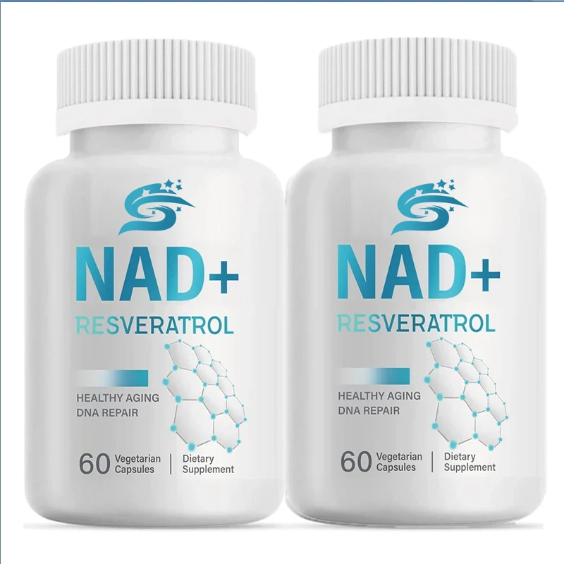 4-in-1nad+supplement 1000mg Maximum Absorption -60 Capsules Promote Energy Metabolism, Dna Repair Looks Younger