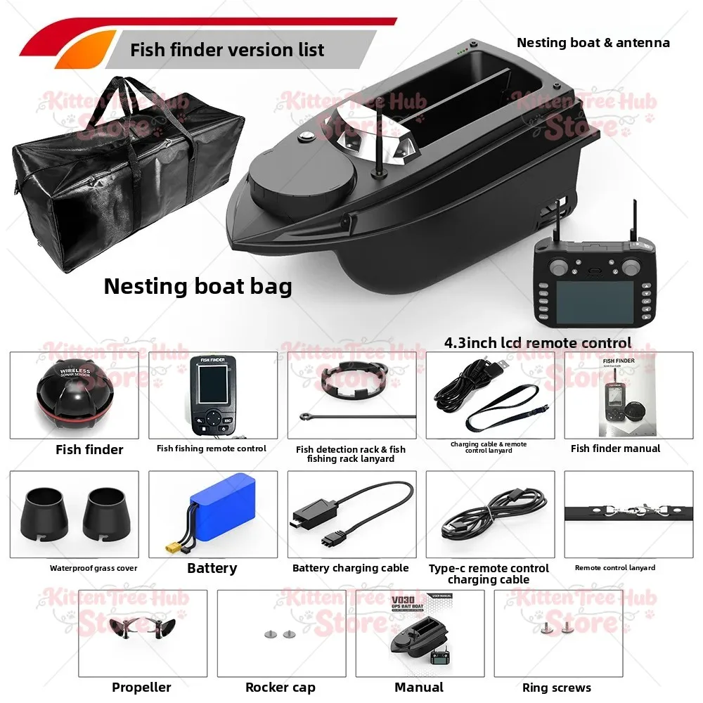 Points Bait Boat lbs Loading Support Automatic