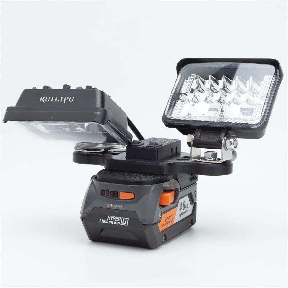 Imagem -05 - Luz de Trabalho Led para Bateria de Lítio Ridgid Aeg 18v com Carregamento Rápido Usb Luz Portátil para Viagem e Lâmpada de Pesca sem Bateria