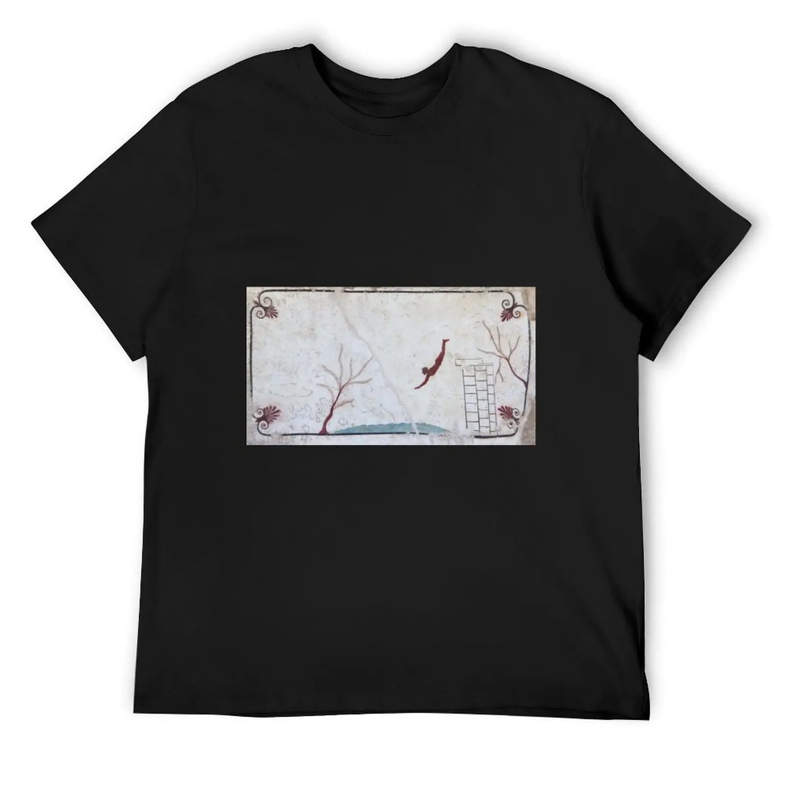 

Tomb of the Diver, Paestum T-Shirt oversizeds custom shirt rapper graphic tees clothing for men