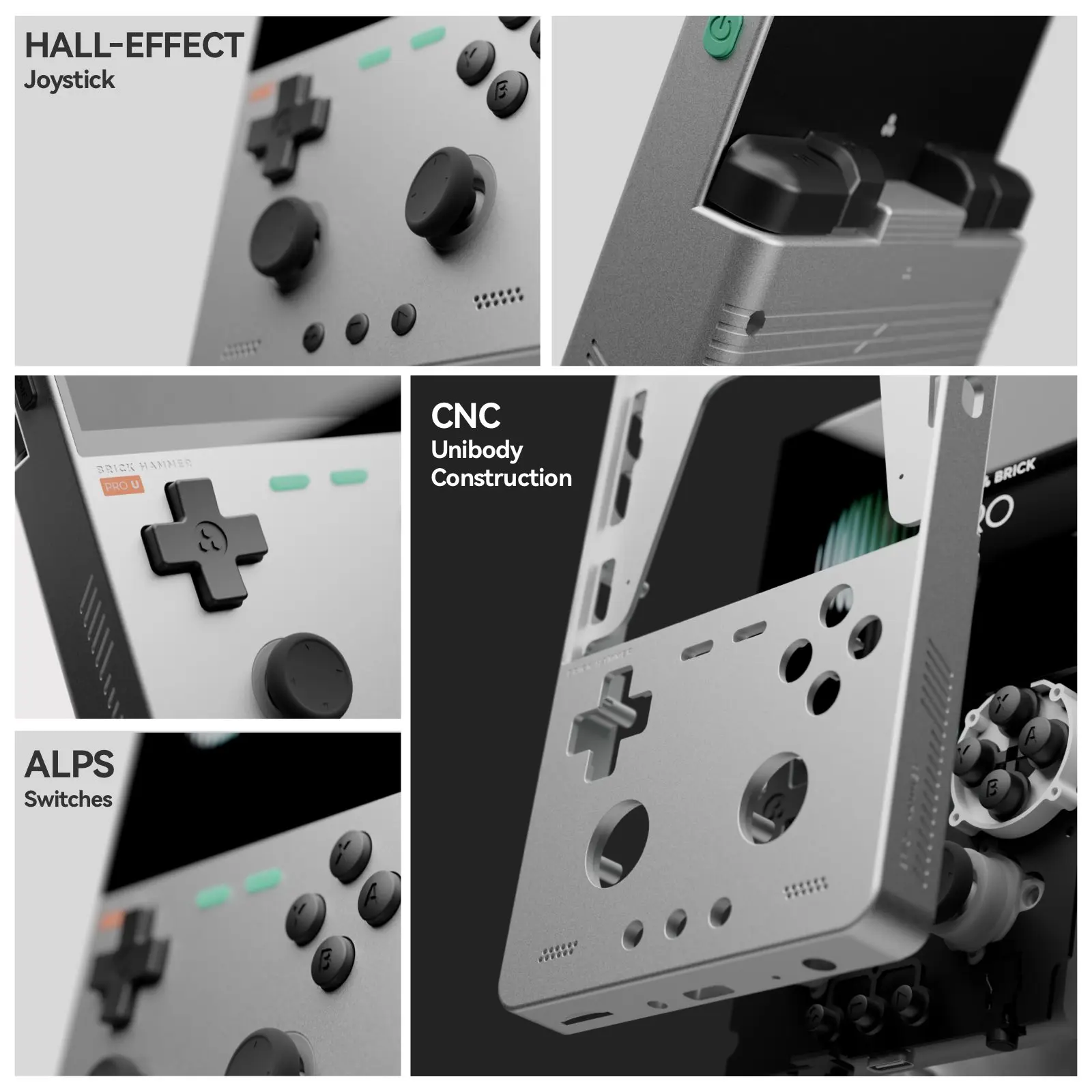 TRIMUI BRICK PRO Handheld Game Console 3.95'' IPS Screen RGB Top Light Dual Hall Joysticks  A133P Linux 4.9 System 5000mAhGifts view 6