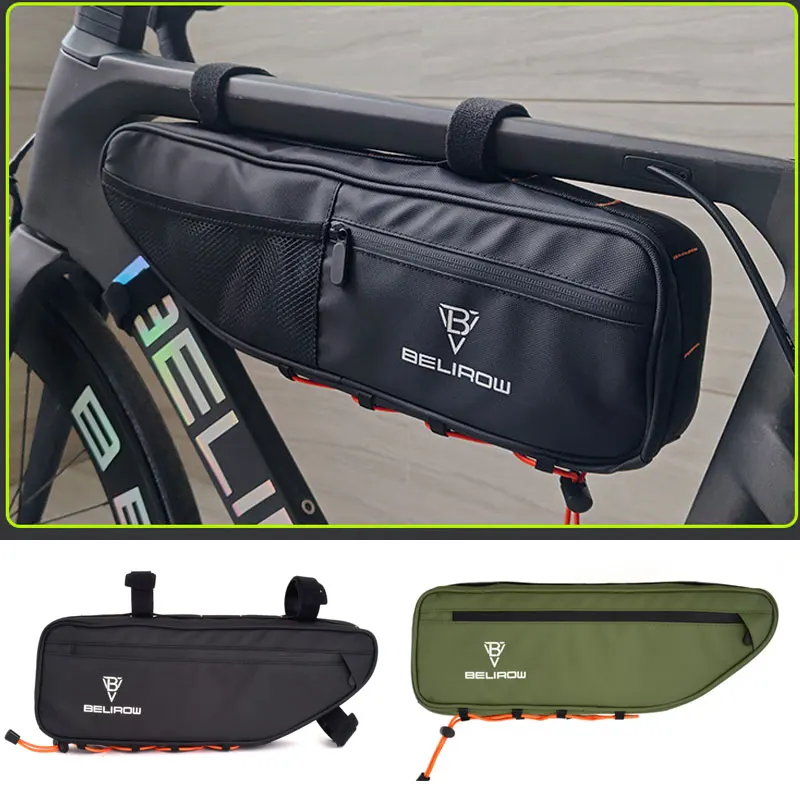 

Mountain bike upper tube bag bicycle riding storage inner side bag road bike upper tube, large-capacity commuting waterproof bag