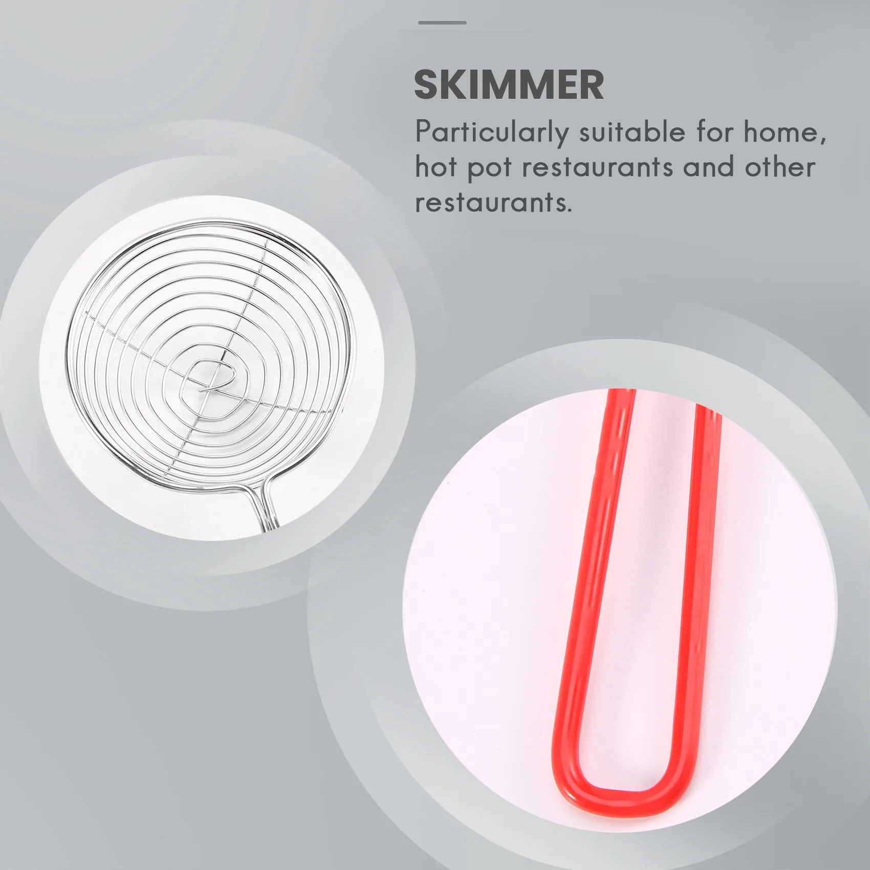 AY03-8 ชิ้นสแตนเลสสตีลแมงมุมกรองช้อนลวดขนาดเล็ก Skimmer Colander สําหรับหม้อร้อน,Tortellini และลูกชิ้น